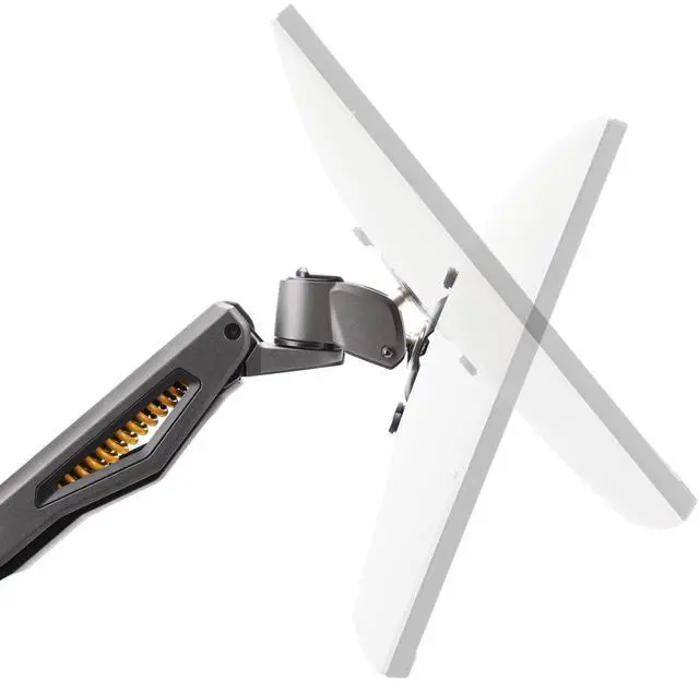 Alt view image 10 of 10 - StarTech Desk Mount Monitor Arm, Up To 32 Display, Max 22lb/10kg, VESA 75x75/100x100, C-Clamp, Fully Articulating, Mechanical Spring, TAA-compliant - H1M1AG2-MONITOR-ARM