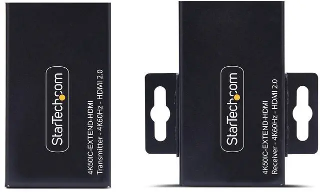 Alt view image 8 of 8 - StarTech HDMI Extender Over CAT5e/CAT6, 4K 60Hz, Up to 200ft (60m), Transmitter and Receiver Kit, Power Over Cable, Compact Form Factor Model 4K50IC-EXTEND-HDMI