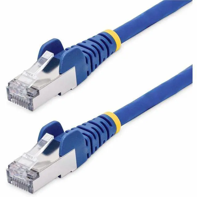 Alt view image 3 of 6 - StarTech 6in Blue CAT8 Ethernet Cable, Snagless RJ45, 25G/40G, 2000MHz, 100W PoE, S/FTP 26AWG Pure Bare Copper Wire, LSZH, Shielded Network Patch Cord - NLBL-6IN-CAT8-PATCH