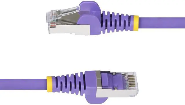 Alt view image 9 of 10 - StarTech 10ft Purple CAT6a Ethernet Cable Model NLPL-10F-CAT6A-PATCH