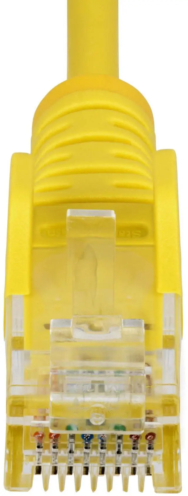 Alt view image 8 of 9 - StarTech 1ft Yellow Slim CAT6 Ethernet Cable, Snagless, 100W PoE, UTP, LSZH, 28AWG Bare Copper Wire, Slim RJ45 Network Patch Cord, Fluke Tested N6PAT1YLS