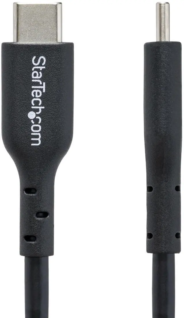 Alt view image 4 of 6 - StarTech 3ft (0.9m) USB-C Charging Cable, USB C Cable, USB 2.0 Type-C Laptop Charger Cord, 60W 3A Power Delivery, TPE Jacket, USB-C Data Transfer Cable, M/M - USB2CC3FBKE