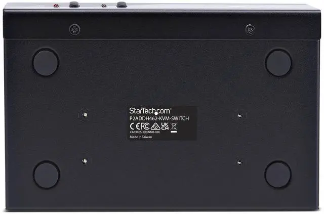 Alt view image 9 of 10 - StarTech 2-Port Dual-Monitor DisplayPort and HDMI KVM Switch - 4K 60Hz - 1x HDMI & 1x DP Monitor - 2-Port USB 5Gbps Hub - 2x USB HID Ports - TAA Compliant - P2ADDH462-KVM-SWITCH