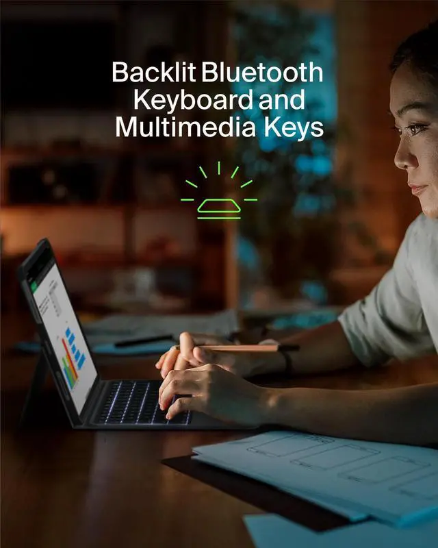 Alt view image 19 of 20 - Belkin Connect Keyboard/Cover Case (Folio) for 10.9" to 11" Apple iPad Air (5th Generation), iPad Pro 11 (2022), iPad Air (4th Generation), iPad Air 11 (2024), iPad Pro (2nd Generation), iPa