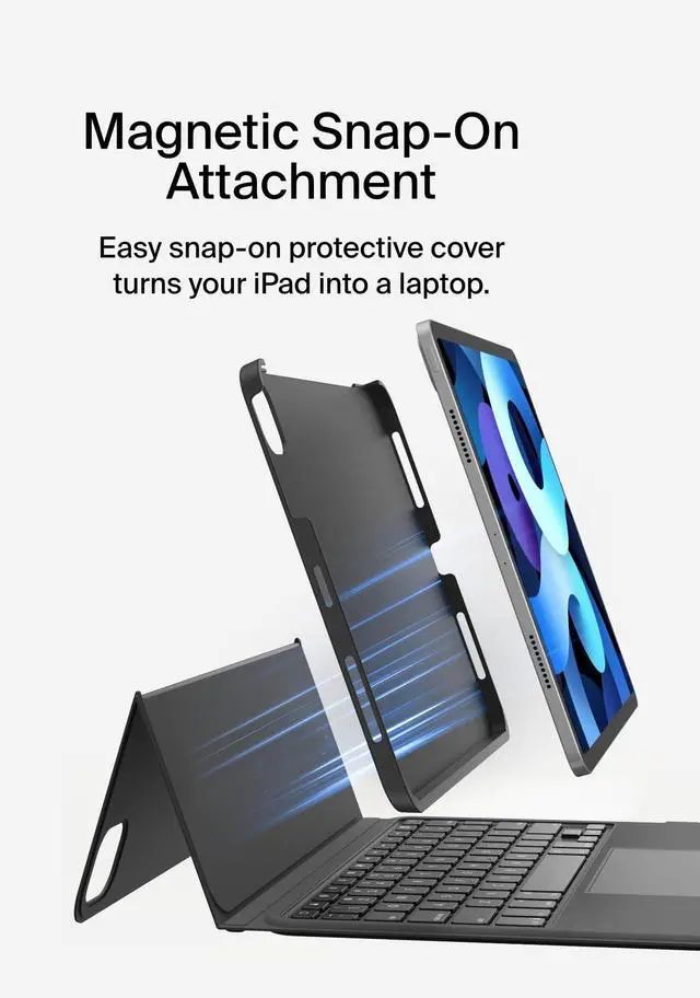 Alt view image 17 of 20 - Belkin Connect Keyboard/Cover Case (Folio) for 10.9" to 11" Apple iPad Air (5th Generation), iPad Pro 11 (2022), iPad Air (4th Generation), iPad Air 11 (2024), iPad Pro (2nd Generation), iPa