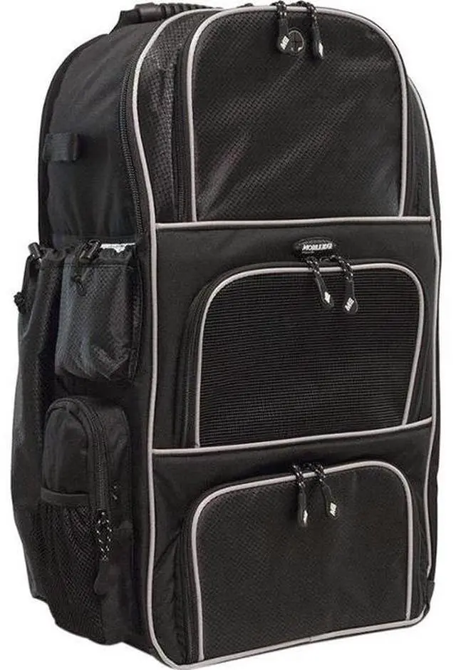 Alt view image 5 of 5 - Mobile Edge - Baseball Backpack - Black w/Silver Piping