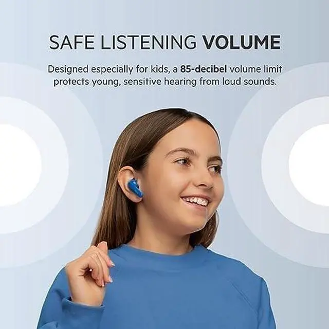 Alt view image 10 of 14 - SoundForm Nano Wireless Earbuds for Kids Blue