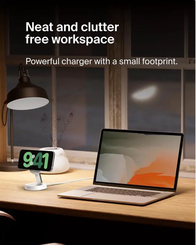 Alt view image 16 of 20 - Belkin BoostCharge Pro Convertible Magnetic Wireless Charging Stand with Qi2 15W - For Qi2-enabled Device, iPhone, Earbud - Input connectors: USB - Magnetic, Compact, MagSafe Technology