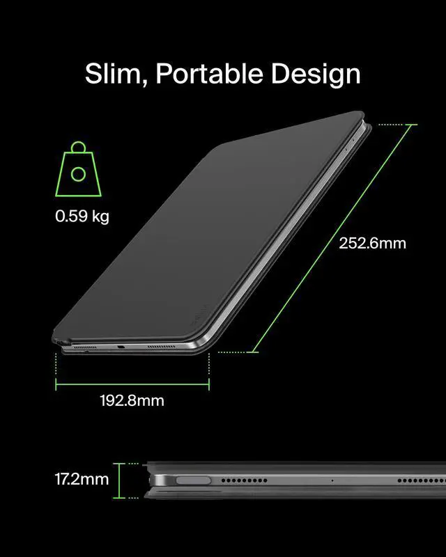 Alt view image 14 of 14 - Belkin Connect Keyboard/Cover Case (Folio) for 12.9" to 13" Apple iPad Air 13 (2024), iPad Pro (3rd Generation), iPad Pro (4th Generation), iPad Pro (5th Generation), iPad Pro (6th Generatio