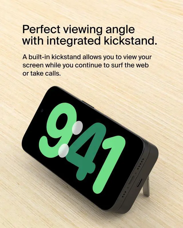 Alt view image 10 of 12 - Belkin BoostCharge Pro Magnetic Power Bank with Qi2 15W 10K - For iPhone, Qi2-enabled Device - 10000 mAh - 2 x USB - Black
