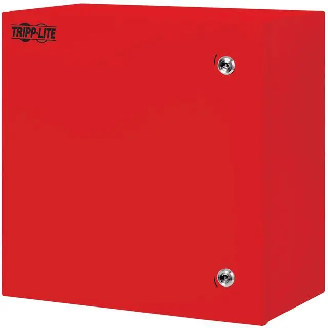 Alt view image 10 of 10 - Tripp Lite OUTDOOR INDUSTRIAL ENCLOSURE W LOCK 18 X 18 X 10IN NEMA 4 RED - SRIN4181810R
