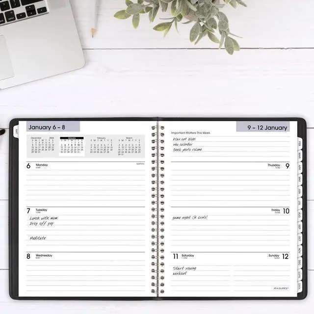 Alt view image 2 of 7 - At-A-Glance Executive Weekly/Monthly Planner 8 3/4 x 6 7/8 Black 2026 G54500