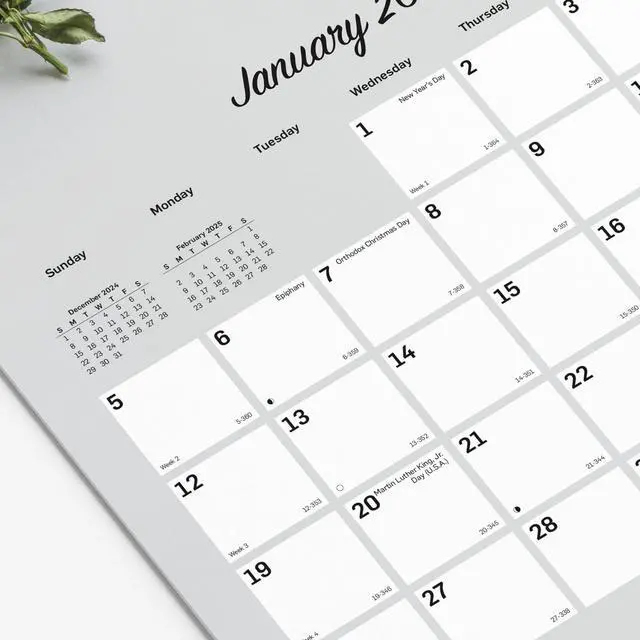 Alt view image 7 of 7 - 2026 Blueline Colorful Monthly Wall Calendar, 12" x 17", Romantic, January To December, C173122