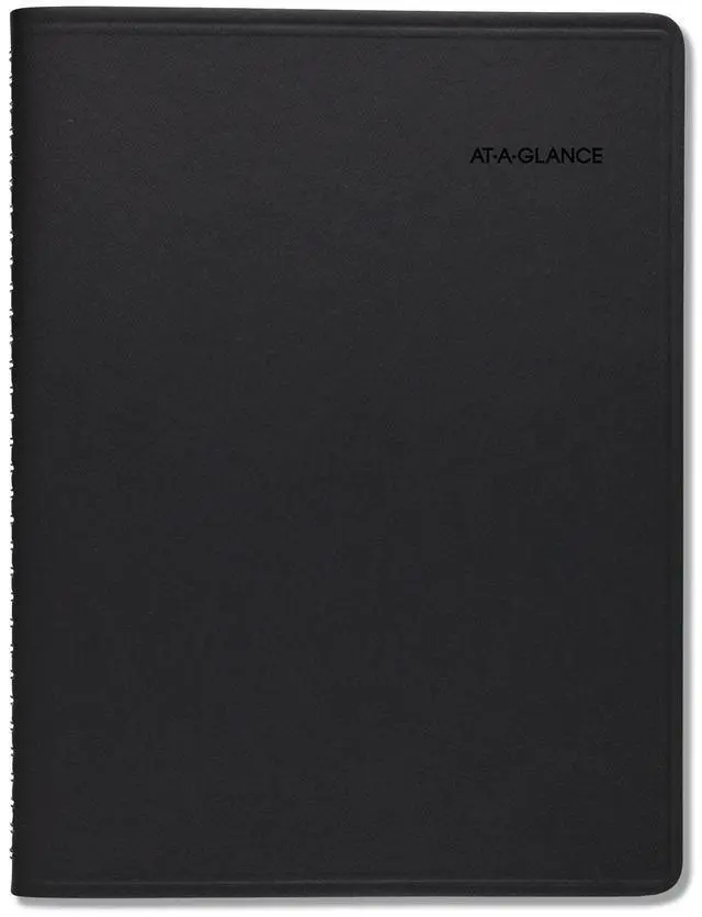 Main image of AT-A-GLANCE® QuickNotes® 2026 Weekly Monthly Appointment Book Planner, Black, Large, 8 1/4" x 11"