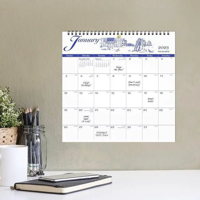 Alt view image 3 of 7 - At-A-Glance 12-Month Illustrator?s Edition Wall Calendar 12x11.75 2026