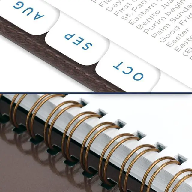Alt view image 7 of 7 - AT-A-GLANCE® Signature Collection Academic 2025-2026 Weekly Monthly Planner, Brown, Large, 8 1/2" x 11"
