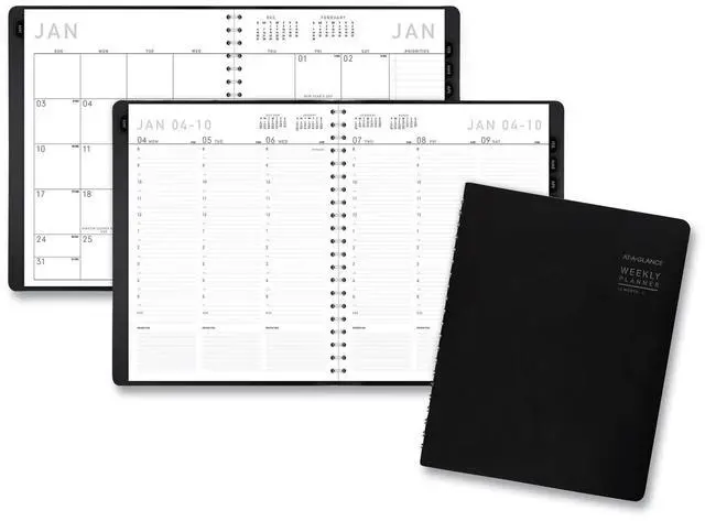 Main image of AT-A-GLANCE® Contemporary 2026 Weekly Monthly Planner, Black, Large, 8 1/4" x 11"