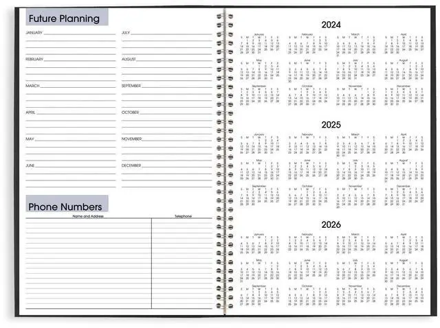 Alt view image 7 of 7 - AT-A-GLANCE® DayMinder® 2026 Monthly Planner, Black, Large, 8" x 12"