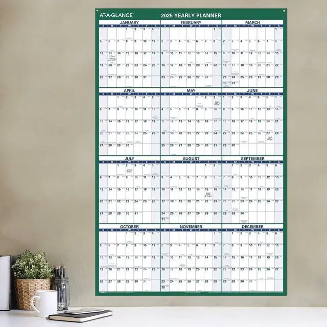 Alt view image 3 of 5 - AT-A-GLANCE® 2026 Vertical Reversible Erasable Wall Calendar, Extra Large, 32" x 48"