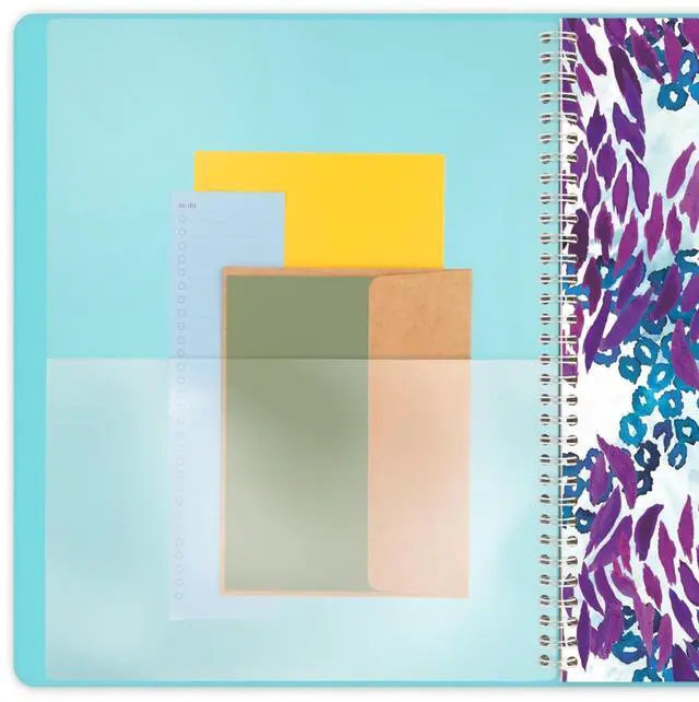 Alt view image 5 of 7 - AT-A-GLANCE® Wild Washes 2026 Weekly Monthly Appointment Book Planner, Teal, Large, 8 1/2" x 11"