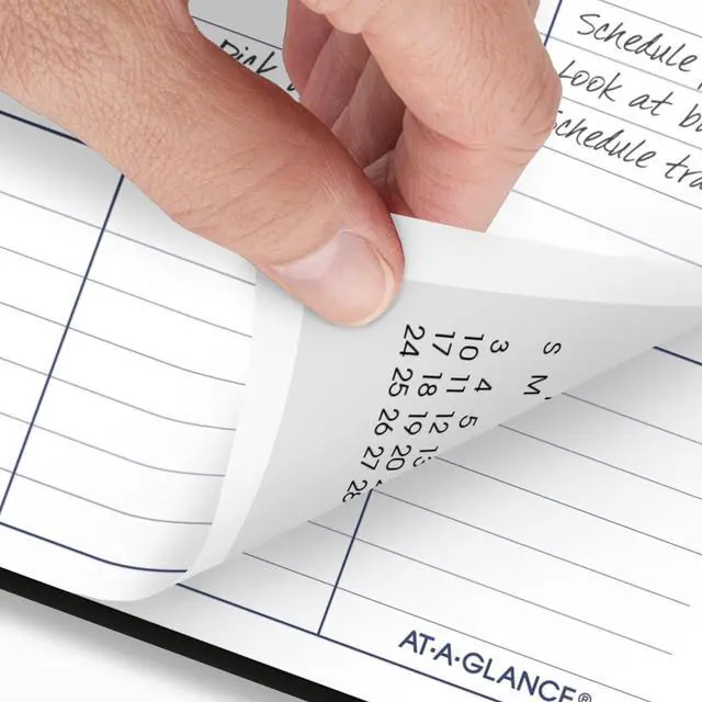 Alt view image 3 of 7 - At-A-Glance Academic Monthly Planner 12x8 Black 2025-2026 AY200