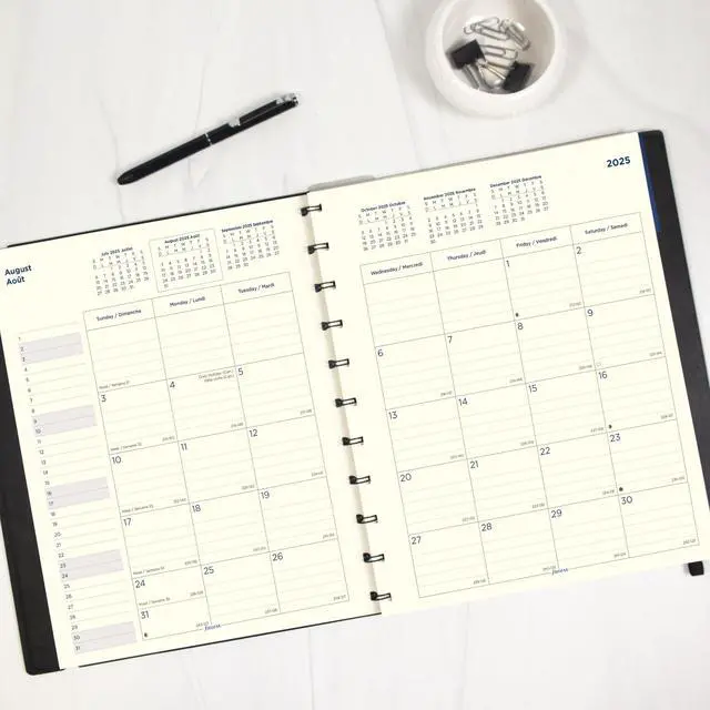 Alt view image 2 of 2 - Filofax Monthly Planner 10.75 x 8.5 Black 2025-2026 C1811001