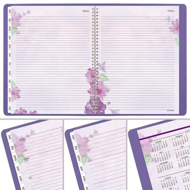 Alt view image 7 of 7 - AT-A-GLANCE® Beautiful Day 2026 Weekly Monthly Appointment Book Planner, Lavender, Large, 8 1/2" x 11"