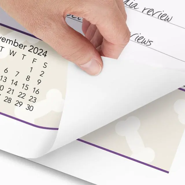 Alt view image 2 of 7 - At-A-Glance Puppies Monthly Desk Pad Calendar 22x17 2026 DMD16632