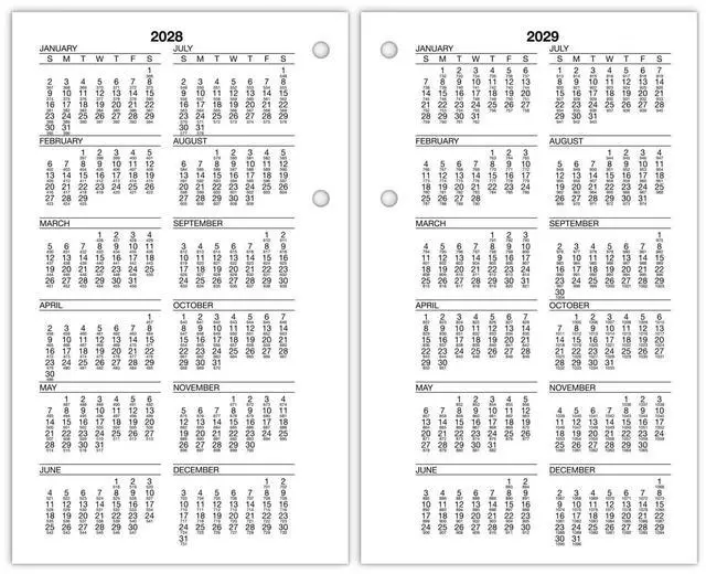 Alt view image 6 of 6 - AT-A-GLANCE® Burkhart's Day Counter® 2026 Daily Loose-Leaf Desk Calendar Refill, Large, 4 1/2" x 7 1/2"