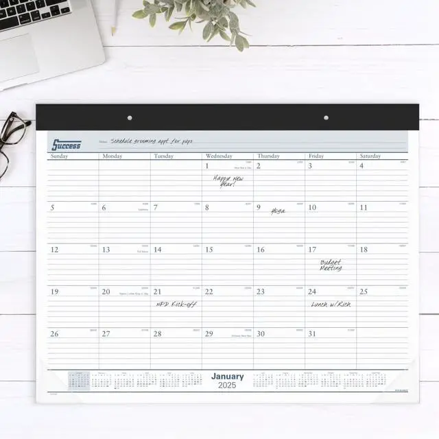Alt view image 3 of 7 - AT-A-GLANCE® 2026 Ruled Monthly Desk Pad Calendar, Standard, 21 3/4" x 17"