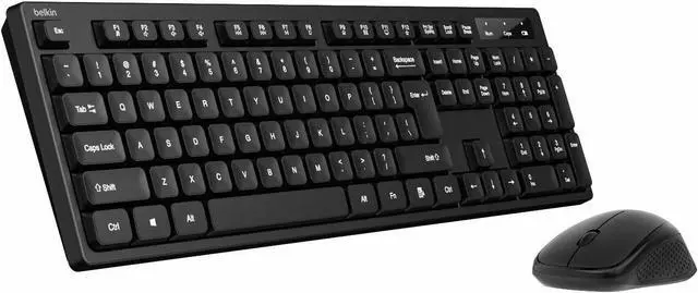 Alt view image 8 of 14 - Belkin Keyboard & Mouse - Wireless Keyboard - Wireless Mouse - Optical