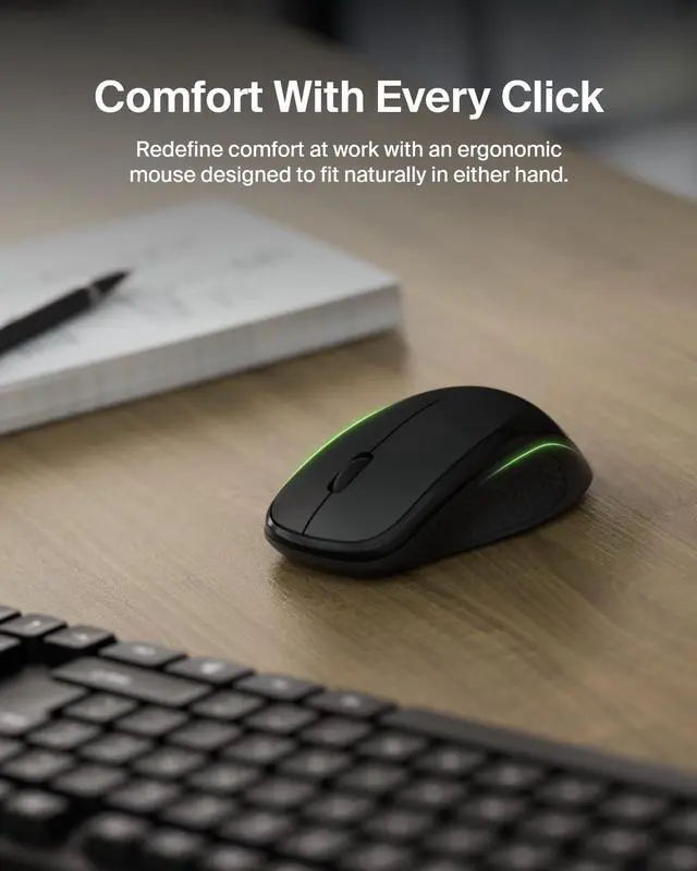 Alt view image 11 of 14 - Belkin Keyboard & Mouse - Wireless Keyboard - Wireless Mouse - Optical