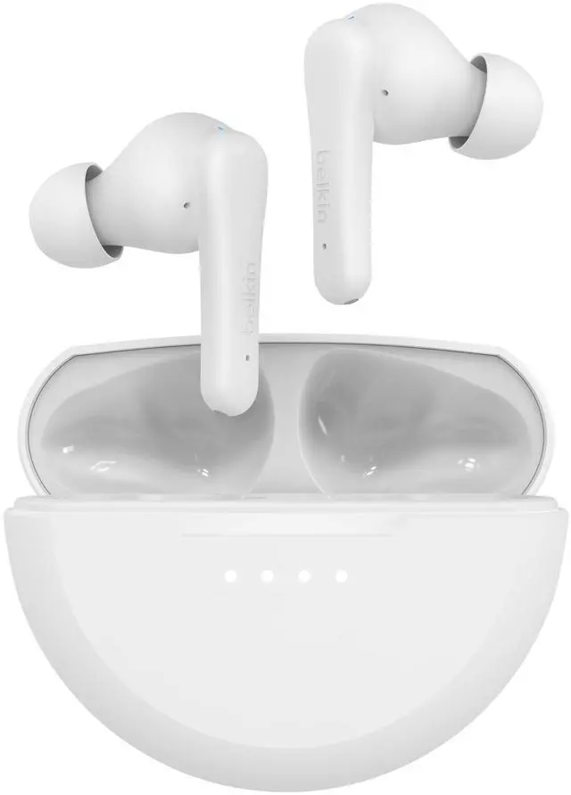 Alt view image 12 of 15 - Belkin SoundForm Rhythm True Wireless Earbuds - White