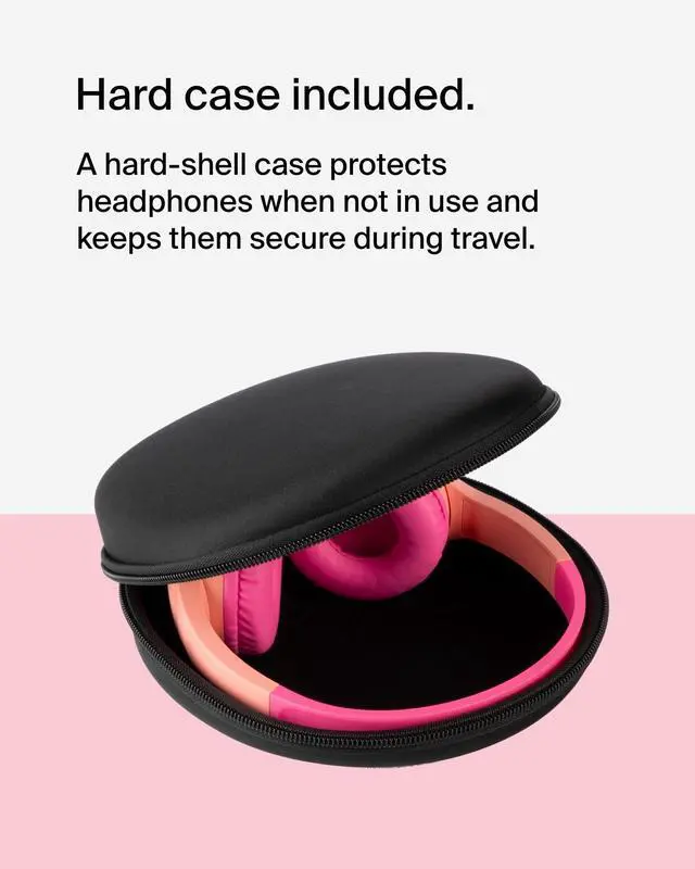 Alt view image 7 of 10 - Belkin SoundForm Children's Mini Wireless Headphones Pink AUD002BTPKV3