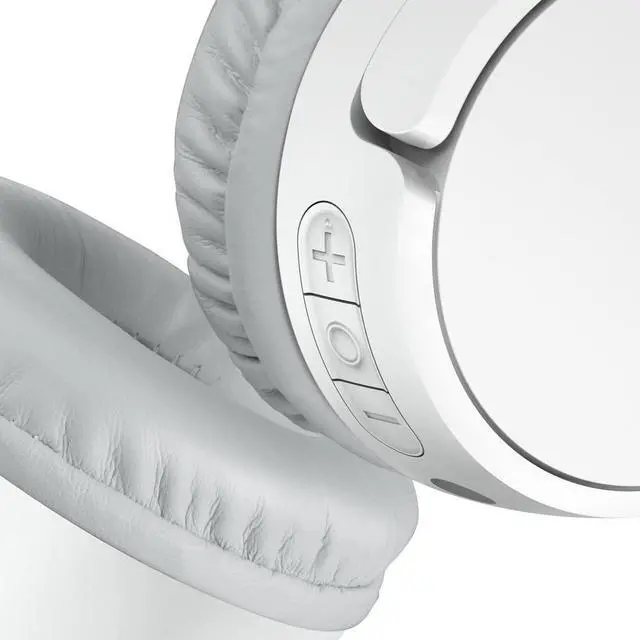 Alt view image 9 of 10 - Belkin AUD002btWTV3 SoundForm Mini Wireless On-Ear Headphones for Kids - White