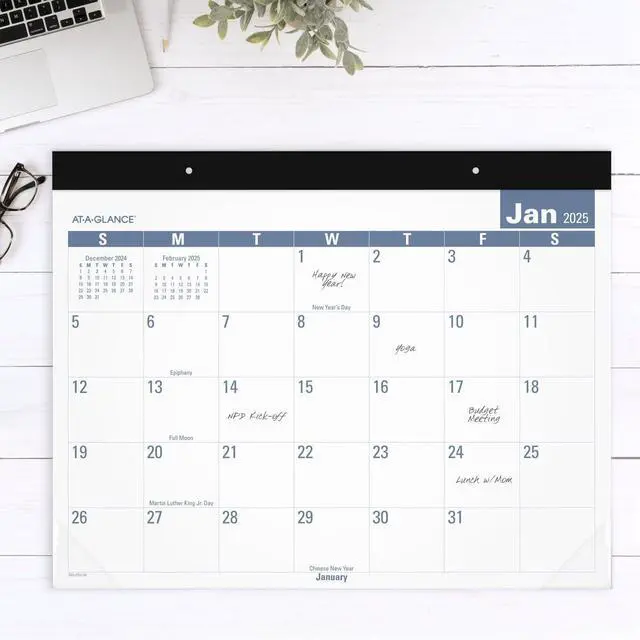 Alt view image 2 of 7 - AT-A-GLANCE® 2026 Easy to Read Desk Pad Calendar, Standard, 21 3/4" x 17"