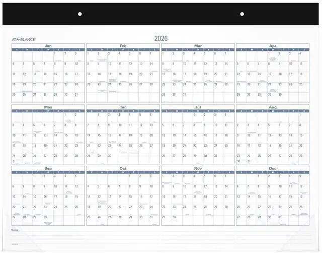 Alt view image 7 of 7 - AT-A-GLANCE® 2026 Easy to Read Desk Pad Calendar, Standard, 21 3/4" x 17"