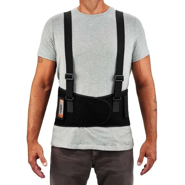 Alt view image 5 of 7 - ProFlex 2000SF High-Performance Spandex Back Support Brace 4X-Large 52" to 58" Waist Black 11288
