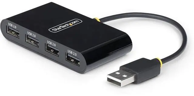 Alt view image 3 of 9 - STARTECH 4-Port USB 2.0 Hub, USB Bus Powered, Small Travel Mini USB Hub, Multi-Port USB 2.0 Splitter, Portable USB Hub, 480Mbps, Overcurrent Protection (OCP) - ST4200MINI2-USB-HUB