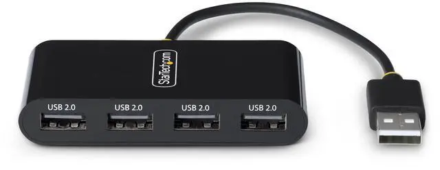 Alt view image 5 of 9 - STARTECH 4-Port USB 2.0 Hub, USB Bus Powered, Small Travel Mini USB Hub, Multi-Port USB 2.0 Splitter, Portable USB Hub, 480Mbps, Overcurrent Protection (OCP) - ST4200MINI2-USB-HUB
