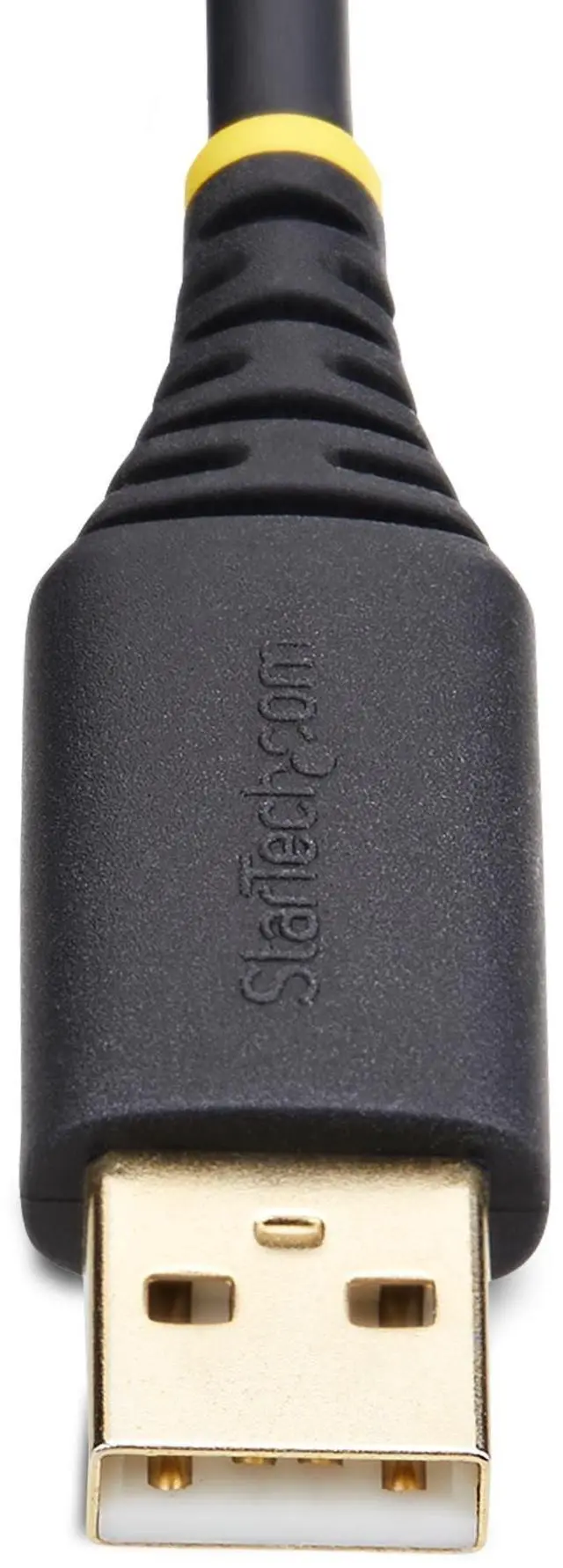 Alt view image 4 of 8 - StarTech 1ft (30cm) USB to Serial Adapter Cable, COM Retention, Interchangeable Nuts/Screws, USB-A to DB9 RS232, FTDI IC, ESD Protection, Windows/macOS/Linux Model 1P1FFC-USB-SERIAL