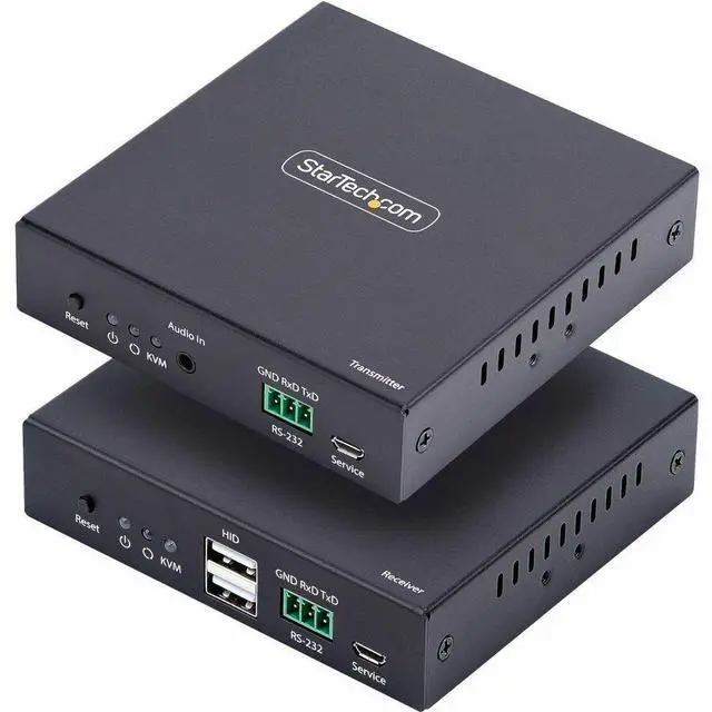 Alt view image 4 of 10 - StarTech HDMI KVM Extender Over IP Network, 4K 60Hz, Driverless, HDMI and USB Over Ethernet/CAT6, AVoIP, Transmitter and Receiver Kit, Includes Mounting Kits - IH2006-KVM-EXTENDER