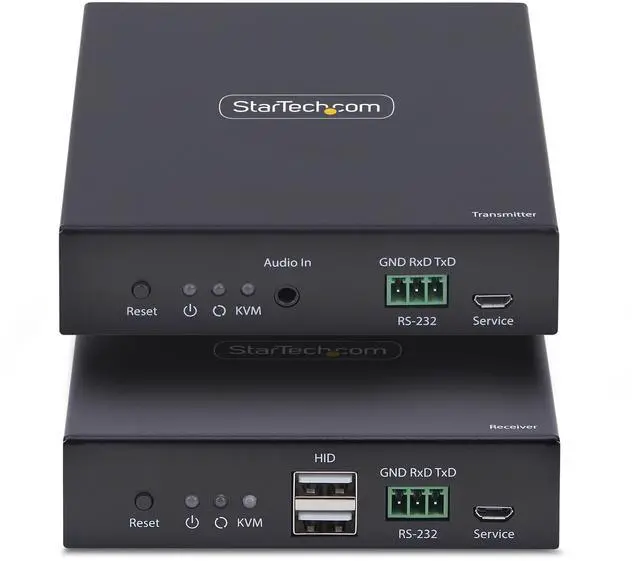 Alt view image 6 of 10 - StarTech HDMI KVM Extender Over IP Network, 4K 60Hz, Driverless, HDMI and USB Over Ethernet/CAT6, AVoIP, Transmitter and Receiver Kit, Includes Mounting Kits - IH2006-KVM-EXTENDER