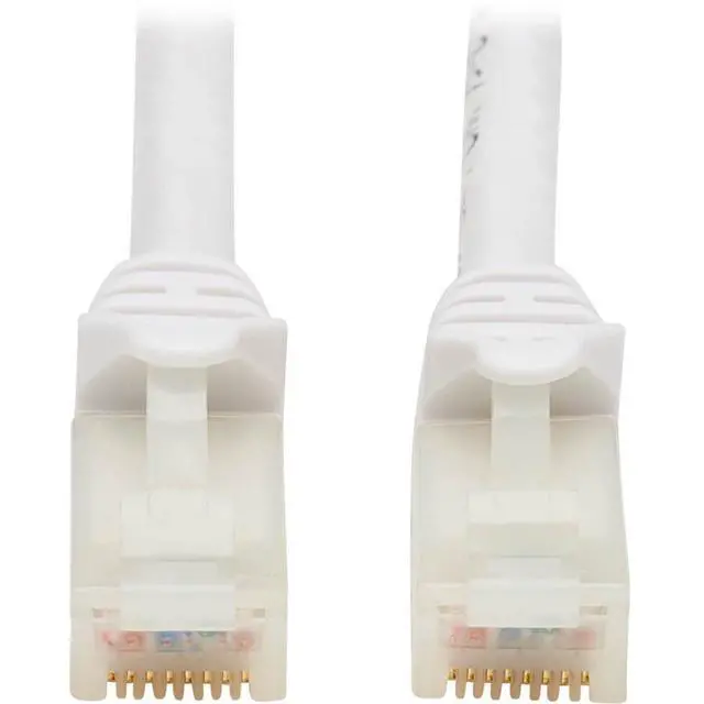 Alt view image 12 of 14 - TRIPP LITE N261AB-014-WH 14 ft. Cat 6A White Safe-IT Cat6a 10G Certified Snagless Antibacterial UTP Ethernet Cable (RJ45 M/M), White
