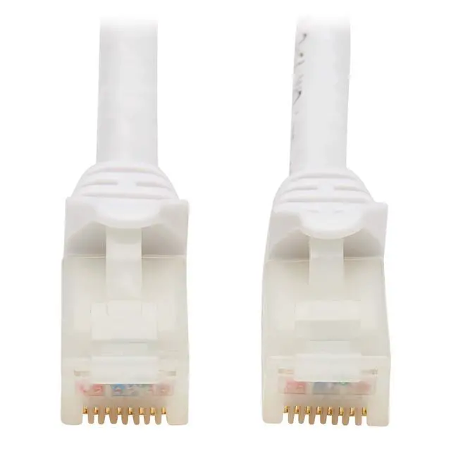 Alt view image 13 of 14 - TRIPP LITE N261AB-014-WH 14 ft. Cat 6A White Safe-IT Cat6a 10G Certified Snagless Antibacterial UTP Ethernet Cable (RJ45 M/M), White