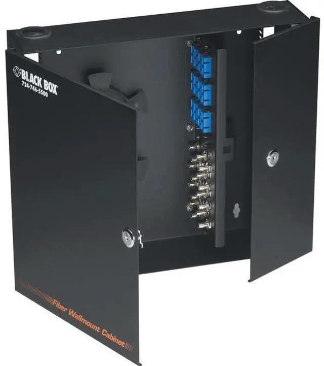 Alt view image 8 of 8 - BLACK BOX JPM402A-R3 FIBER ENCLOSURE - WALLMOUNT, LOCKING, 4-SLOT, 45 DAY STANDARD RETURN POLICY