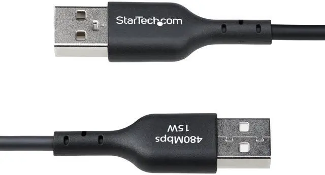 Alt view image 9 of 9 - StarTech 3ft (91cm) USB-A to USB-C Charging Cable, Charge & Sync, 3A, USB 2.0, TPE Jacket - Black USB Charging Cord - USB2AC3FBKE