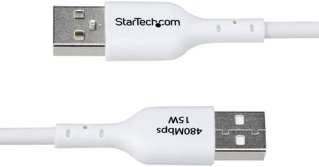 Alt view image 5 of 9 - StarTech 6ft (1.8m) USB-A to USB-C Charging Cable, Charge & Sync, 3A, USB 2.0, TPE Jacket - White USB Charging Cord - USB2AC6FWHE
