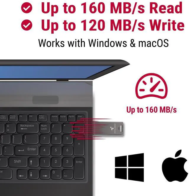 Alt view image 5 of 7 - DataLocker DL GO 16GB Usb 3.2 gen 1 type a + Usb 3.0 + Usb 3.1 Flash Drive DLGO016