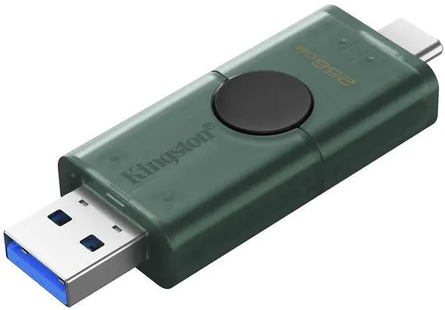 Alt view image 11 of 13 - Kingston DataTraveler Duo 256GB (USB 3.2 (Gen 1) Type A + USB 3.2 (Gen 1) Type C) On-The-Go Flash Drive - 256 GB - USB 3.2 (Gen 1) Type A, USB 3.2 (Gen 1) Type C - 5 Year Warranty